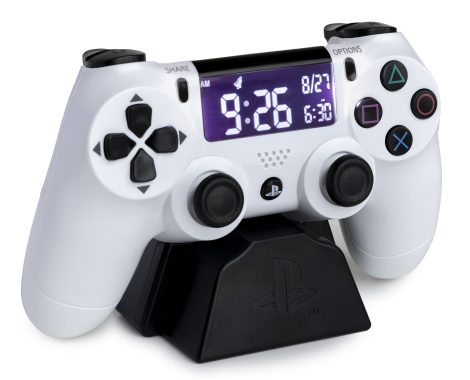 Paladone PS4 Controller Alarm Clock for Bedroom – Digital Display – Officially Licensed Merchandise.