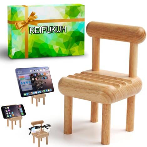 Adorable Wood Phone Stand Presents – Awesome Xmas Stocking Stuffers, Anniversary Gentleman Trinkets, Playful Surprise Office Gadgets, and Youthful Teen B-Day Presents.