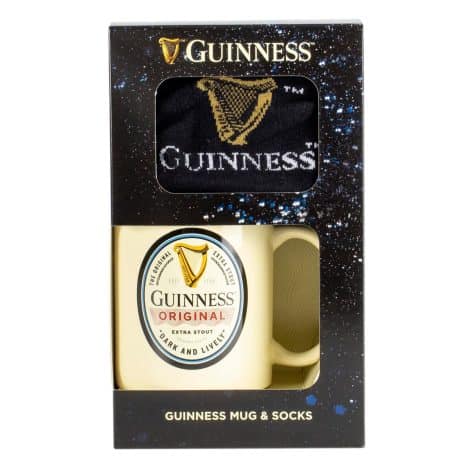 Beams International presents the Official Guinness Mug & Socks Set, perfect for any Guinness enthusiast on Father’s Day.