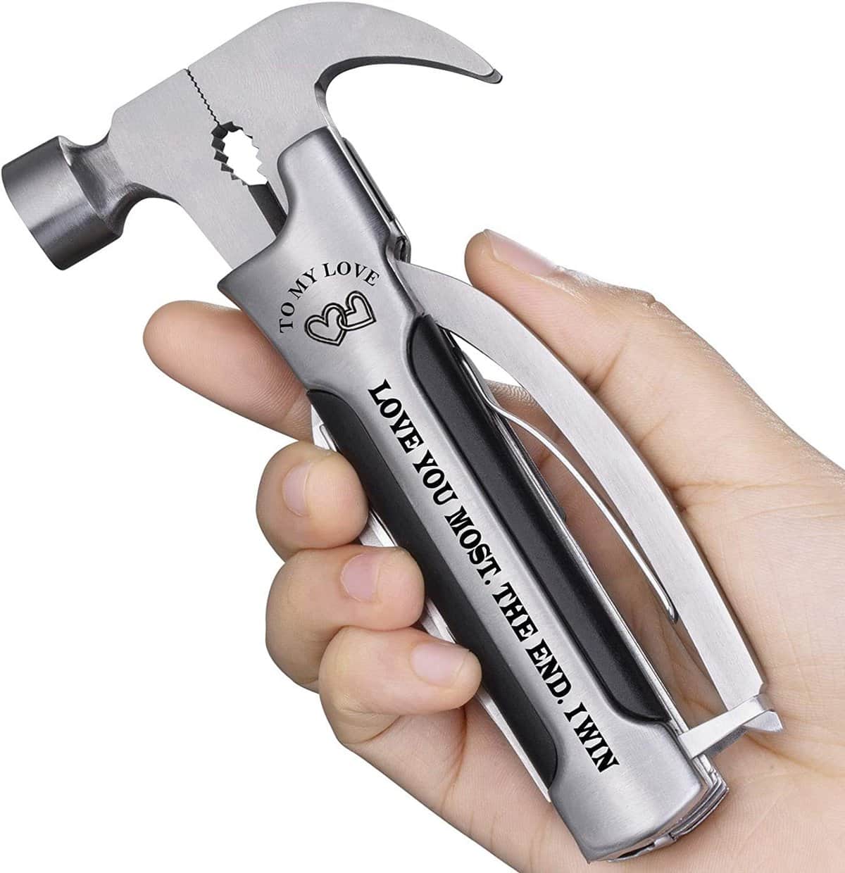 Multitool Gifts for Him Husband Boyfriend, Unique Christmas Anniversary Birthday Gifts Ideas for Men Who Have Everything, Multi Tool Mini Hammer Cool Gadgets, I Love You Valentine's Day Gifts for Him