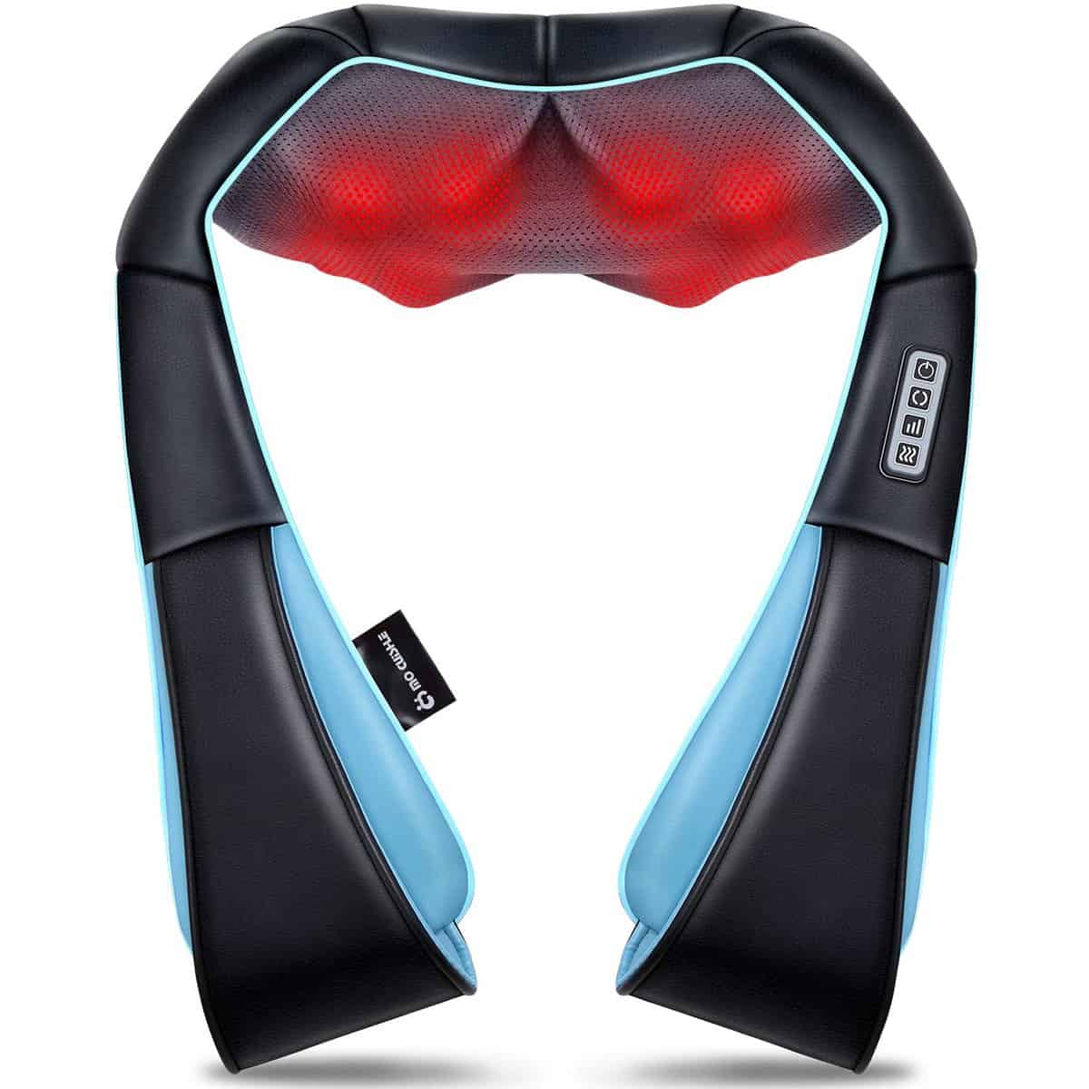 Neck Massager with Heat, Back Massager Gifts for Women/Men/Mom/Dad, Shiatsu Shoulder Massager, Electric Deep Tissue 4D Kneading Massager Gifts for Christmas, Mother's Day, Father's Day, Birthday