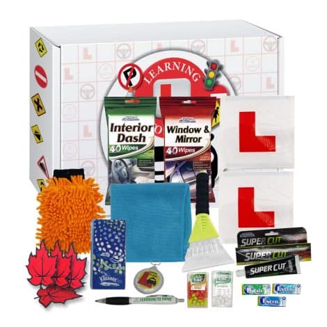 Sinta Gifts Driving Presents: 20-Piece Set for New Learner Drivers, Daily Car Survival Essentials in Eco-Friendly Box.