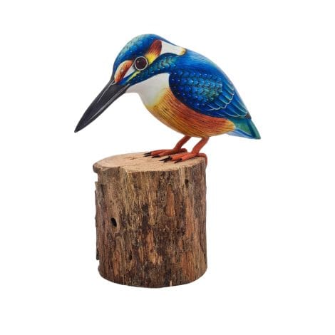 Detailed Wooden Bird Ornament – KINGFISHER | Sentimental Gifts for Grandpa from Grandchildren | Ideal for Birthdays and Christmas.