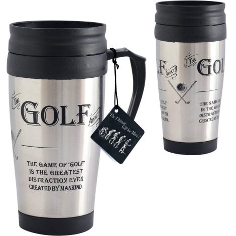 The Ultimate Man’s Gift 8838 Golf Lover Travel Mug in a single shade (British English version).