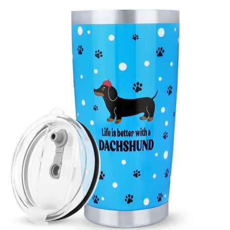 Merclix Dachshund Mug (20oz) – Sausage Dog Presents for Ladies, Gents, Mum, Birthday, Xmas, Daschund Gifts for Kids.