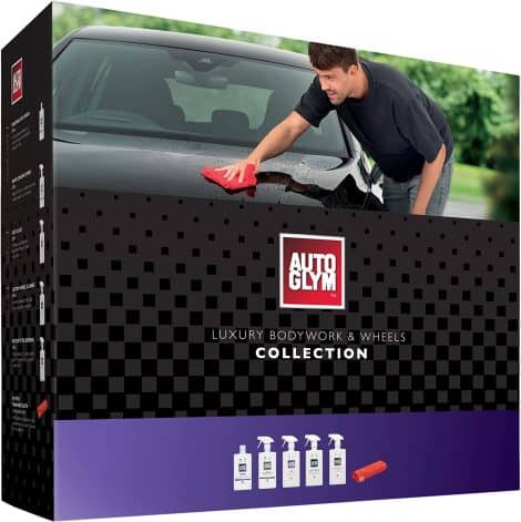 Autoglym Deluxe Vehicle Exterior and Wheels Set, 6-piece Auto Cleaning Kit, Car Cleaning Present.