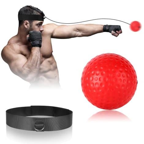 MHYS Boxing Reflex Ball, Boxing Training Ball, Boxing Ball with Headband – Ideal boxing gear for improving coordination and fitness of adults and children.