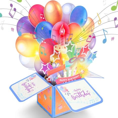 FITMITE Birthday Card, a musical and illuminating candle card for celebrating birthdays, perfect for gifting loved ones.