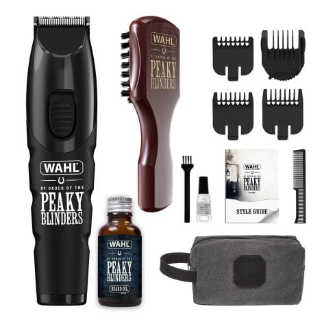 Wahl Father’s Day Present, Presents for Dad, Wahl and Peaky Blinders Rechargeable Facial Hair Trimmer Bundle, Trimmer for Beards, Men’s Shavers, Beard Care Oil, Men’s Grooming Kit.