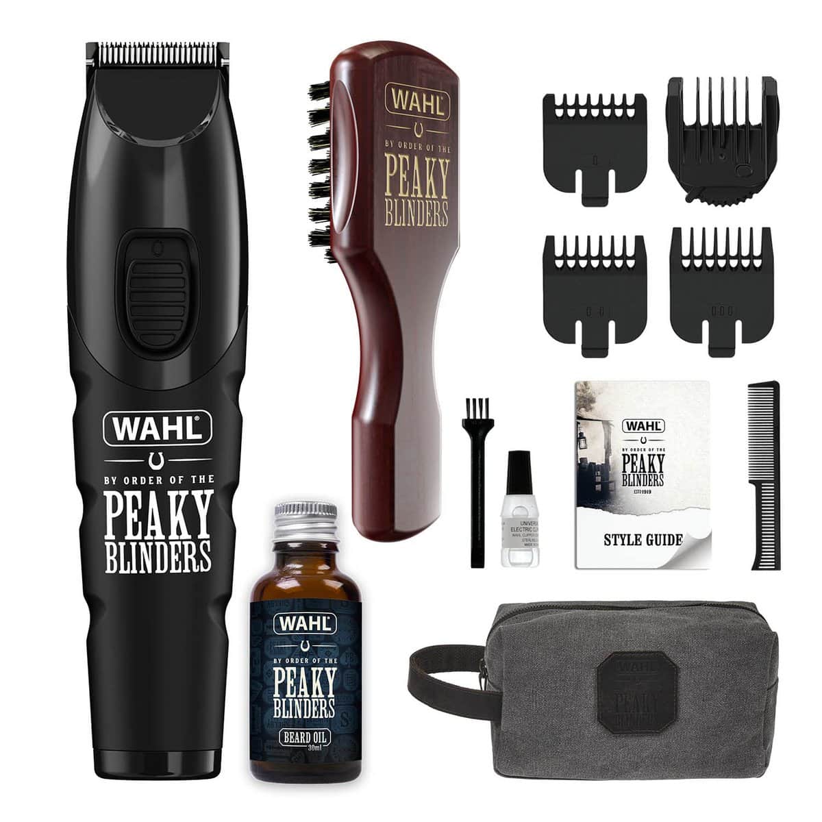 Wahl Father's Day Gift, Gifts for Dad, Wahl and Peaky Blinders Rechargeable Beard Trimmer Gift Set, Beard Trimmer, Mens Stubble Trimmers, Facial Hair Trimming, Beard Oil, Mens Grooming Set