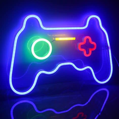 Ineonlife gaming LED neon lights for decoration, designed with blue neon, perfect for kids’ game rooms and bars.