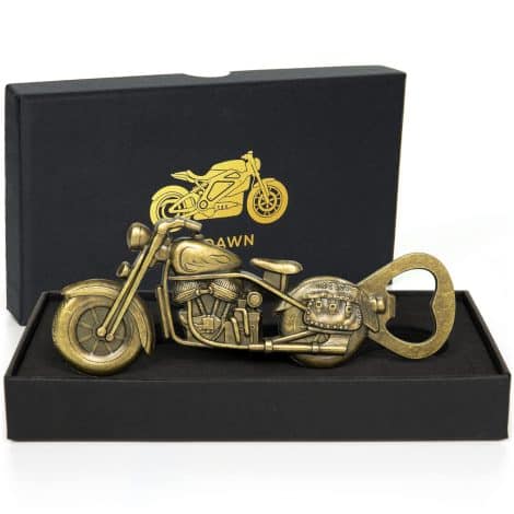 Quirky Special Motorcycle Ale Presents for Gentlemen, Retro Motorcycle Bottle Opener, Festive Stocking Stuffers for Fatherly Figures, Valentine’s Day, Birthday, Exceptional Ale Gift for Him, Males