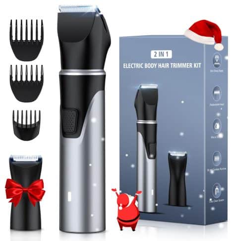 Men’s Rolgno Trimmer, Ladies’ Bikini Trimmer, Long-lasting & Strong Hair Trimmer with Interchangeable Ceramic Blade Heads for Body Grooming.