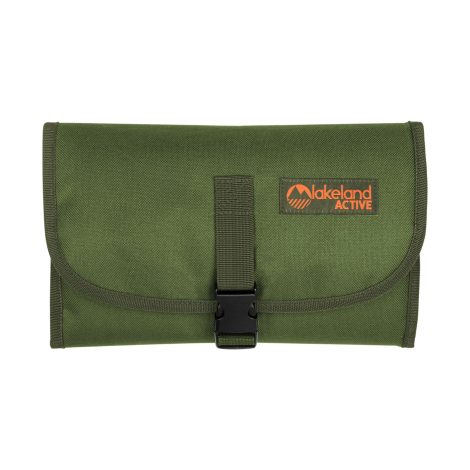 Lakeland Active Eskdale Hanging Travelling Toiletry Bag for Both Genders in Moss Green.