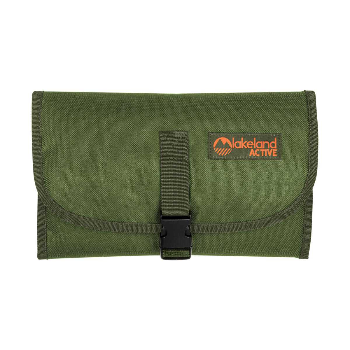 Lakeland Active Eskdale Fold Out Hanging Travel Toiletry Bag for Men & Women - Moss Green