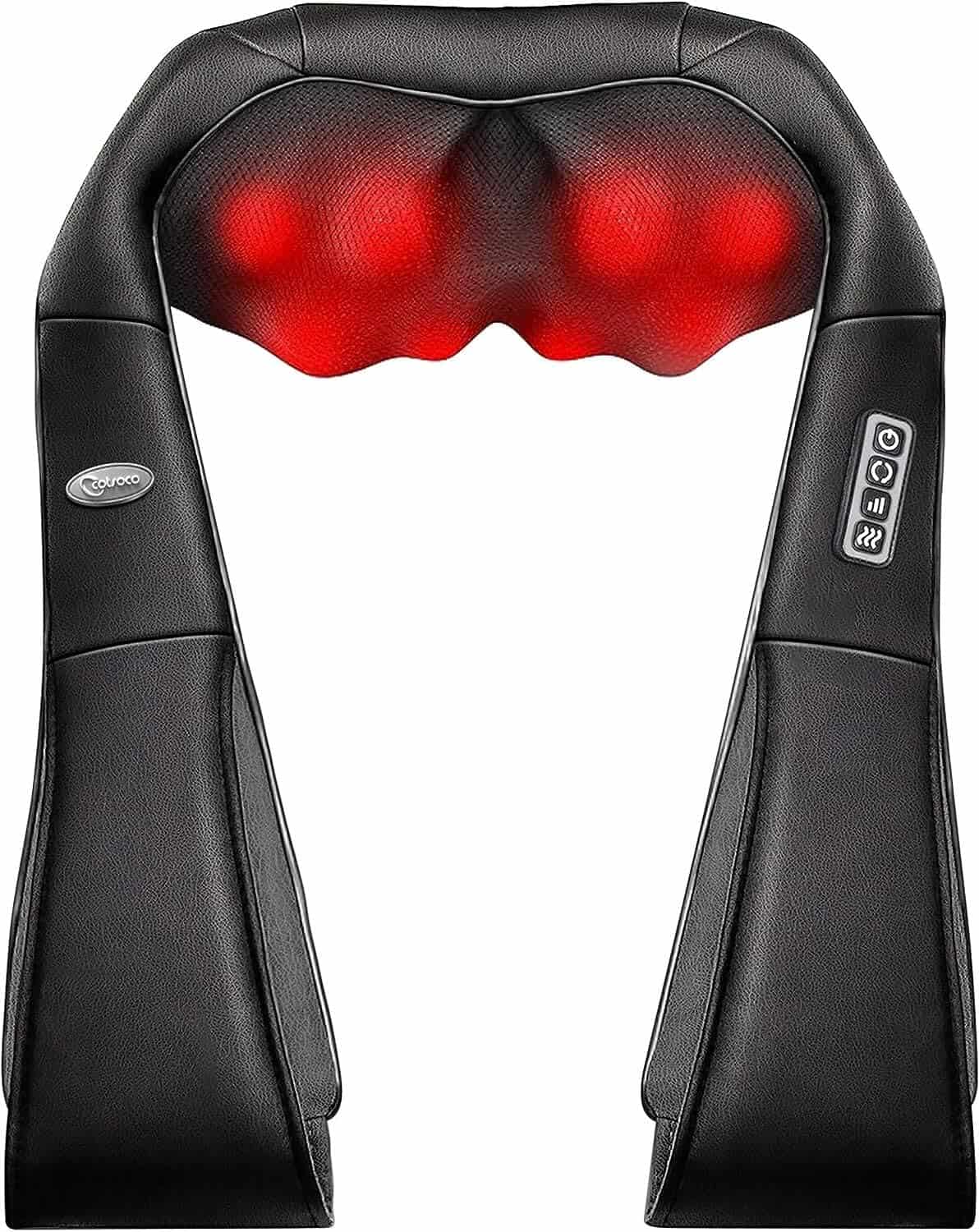 Neck Massager with Heat for Neck Pain, Deep Tissue 3D Kneading, Back Massager for Pain, Shiatsu Massager for Neck, Back, Shoulder, Foot and Leg, at Home and Car, Gifts for Men and Women