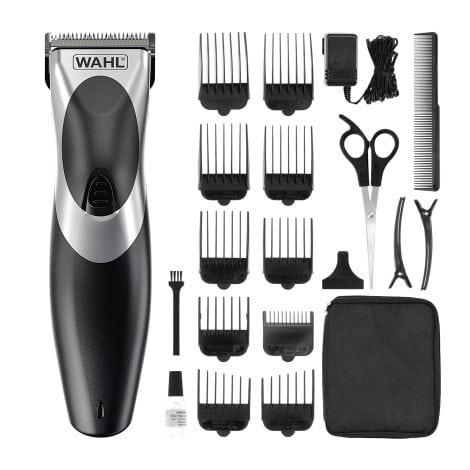 Wahl Clip and Wash Hair Clipper Kit: Versatile men’s grooming set with rechargeable, cordless, and washable features.