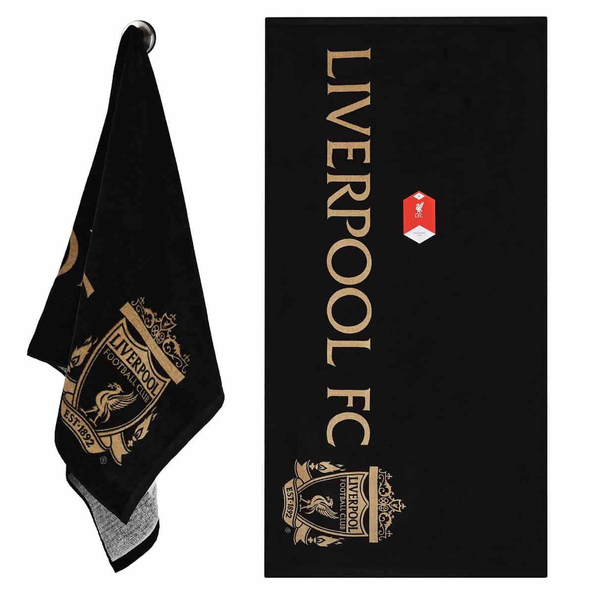 Liverpool F.C. Bath Towel - 70 x 140 100% Cotton Towel Bath Shower Swimming - Liverpool Gifts for Men Teens Kids