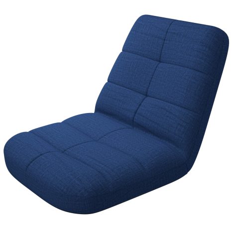 bonVIVO Easy Lounge Floor Chair – Adjustable, Cushioned, Floor Sofa Chair with Back Support for Meditation and Gaming – Reading Chair for Floor Seating – Gifts for Gentlemen and Ladies – Blue