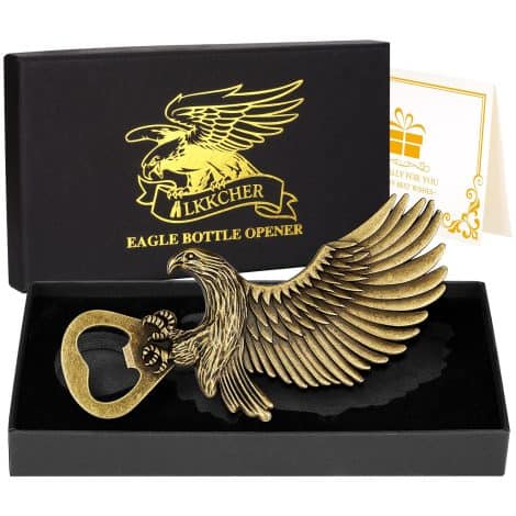 LKKCHER Eagle Beer Opener – Ideal British Gifts for Beer Enthusiasts on Special Occasions with Gift Box&Card.