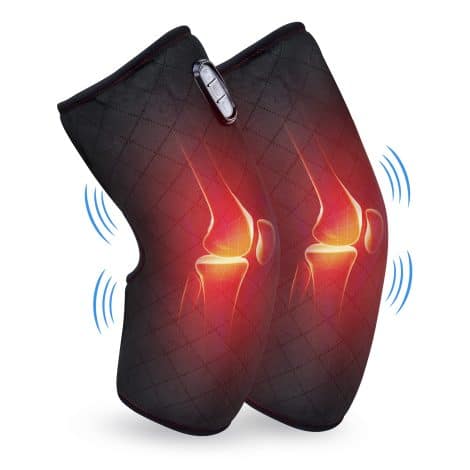 Warm and Cozy Knee Massager, Knee Wrap with Relaxing Massage, Vibrations, and Heat for Comfort and Wellness.