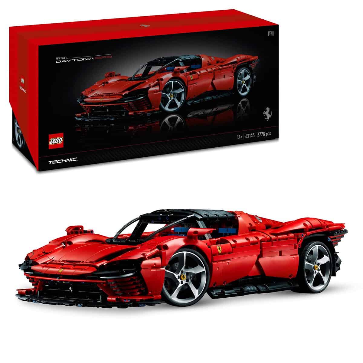 LEGO 42143 Technic Ferrari Daytona SP3, Race Car Model Building Kit, 1:8 Scale Advanced Collectible Set Adults & Teens, Ultimate Cars Concept Series, Gift Idea Men, Women, Him Or Her