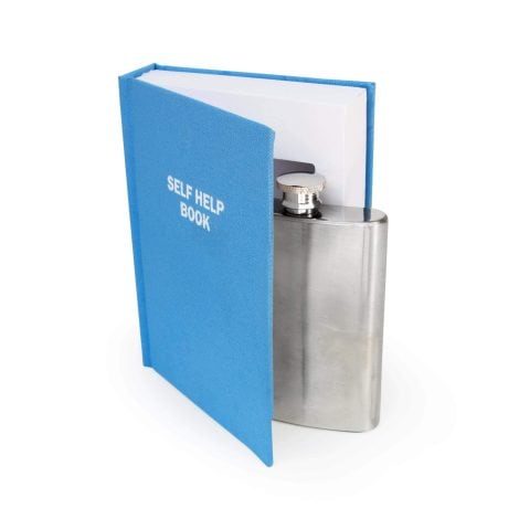 Suck UK | Hidden Flask In Book | Hip Flasks for Men & Groomsmen | Covert Booze & Festival Drinks Container | Alcohol Gifts for Men | Alcohol Flask