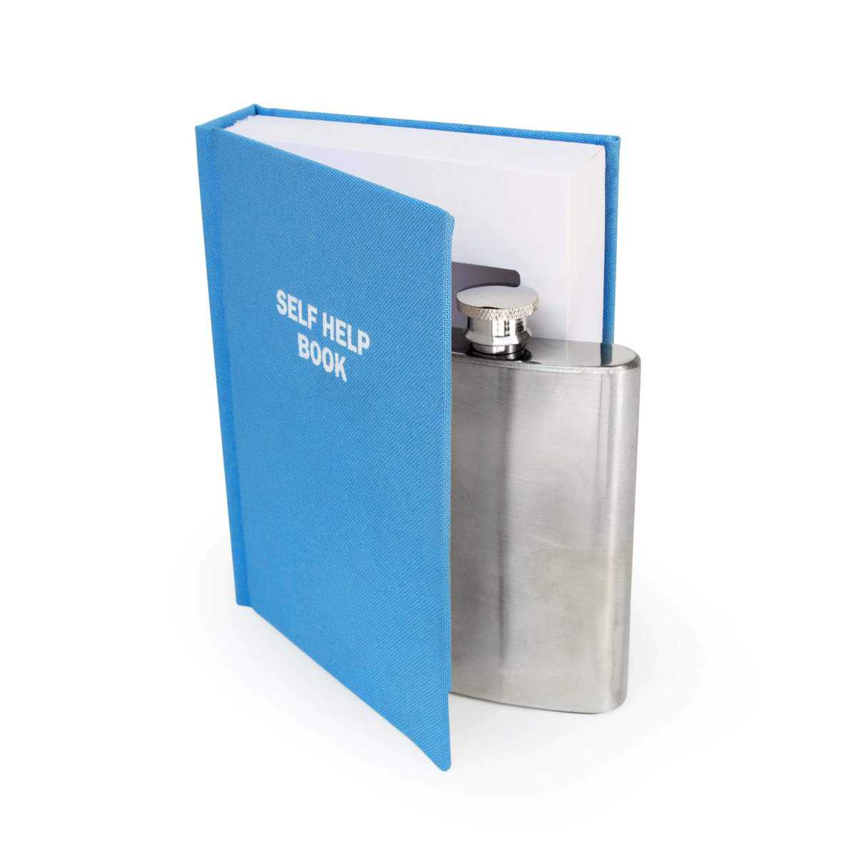 Suck UK | Hip Flask | Secret Flask In Book | Hip Flasks for Men & Groomsmen Gifts | Secret Alcohol Containers to Smuggle Your Booze & Festival Drinks Smuggler | Alcohol Gifts for Men | Flask Alcohol