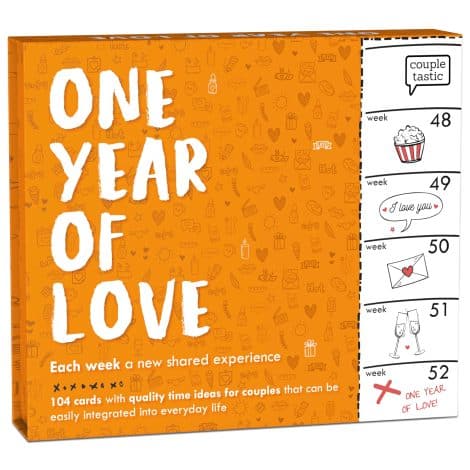 Weekly Quality Time Game for Couples – Ideal Gift for Wife, Boyfriend or Girlfriend – Thoughtful Gift to Express Love.