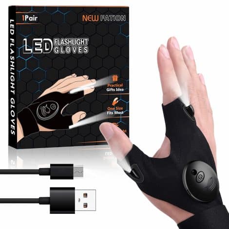 Gifts for Males – Illuminated Gloves with Rechargeable Feature, Innovative Gadgets for Him, Ideal Christmas Gifts.