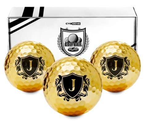 CybGene Golf Presents for Gentlemen Distinctive, Customized Coloured Golf Balls, Stylish Golf Accessories for Golf Enthusiasts, Golfers, for Birthdays and the Festive Season.