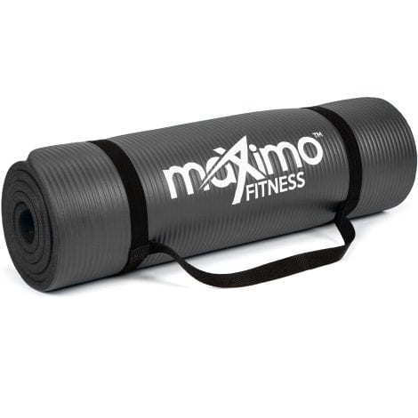 The Maximo Yoga Mat is a 12MM-15MM thick exercise mat that is perfect for yoga, pilates, and other exercises.