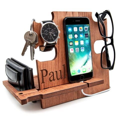 Customised Man’s Docking Station (Brown, Font Style 1)