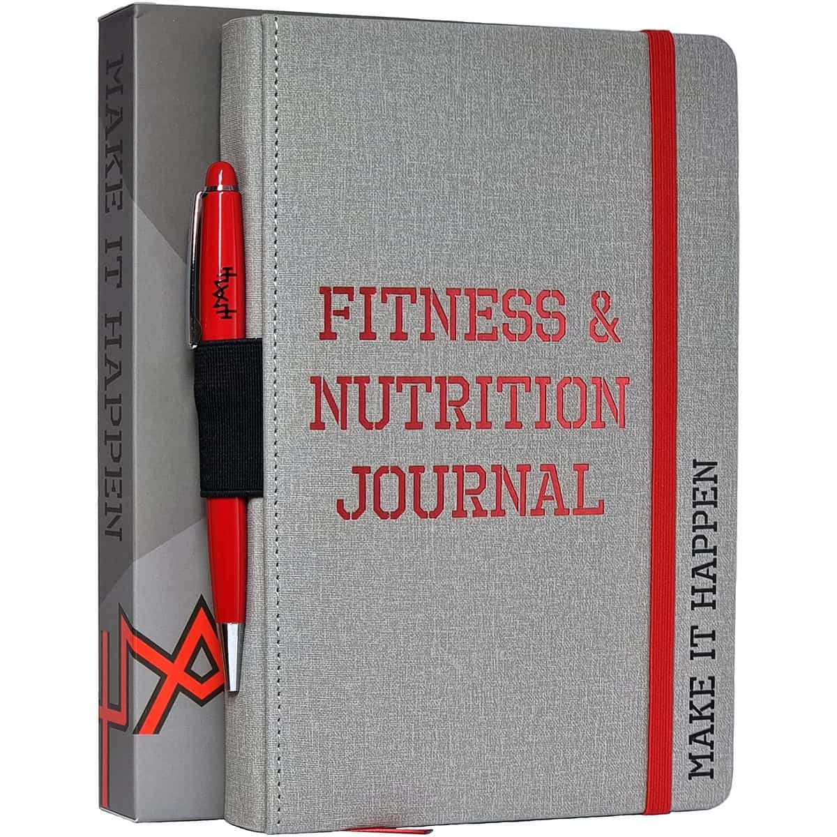 MaLetics  A5 Premium Fitness & Nutrition Journal Planner Daily Exercise Log Book For Men & Women  Set 13 Goals, Track 124 Workouts, Daily Calories, Measure Progress & Log 84 Personal Records