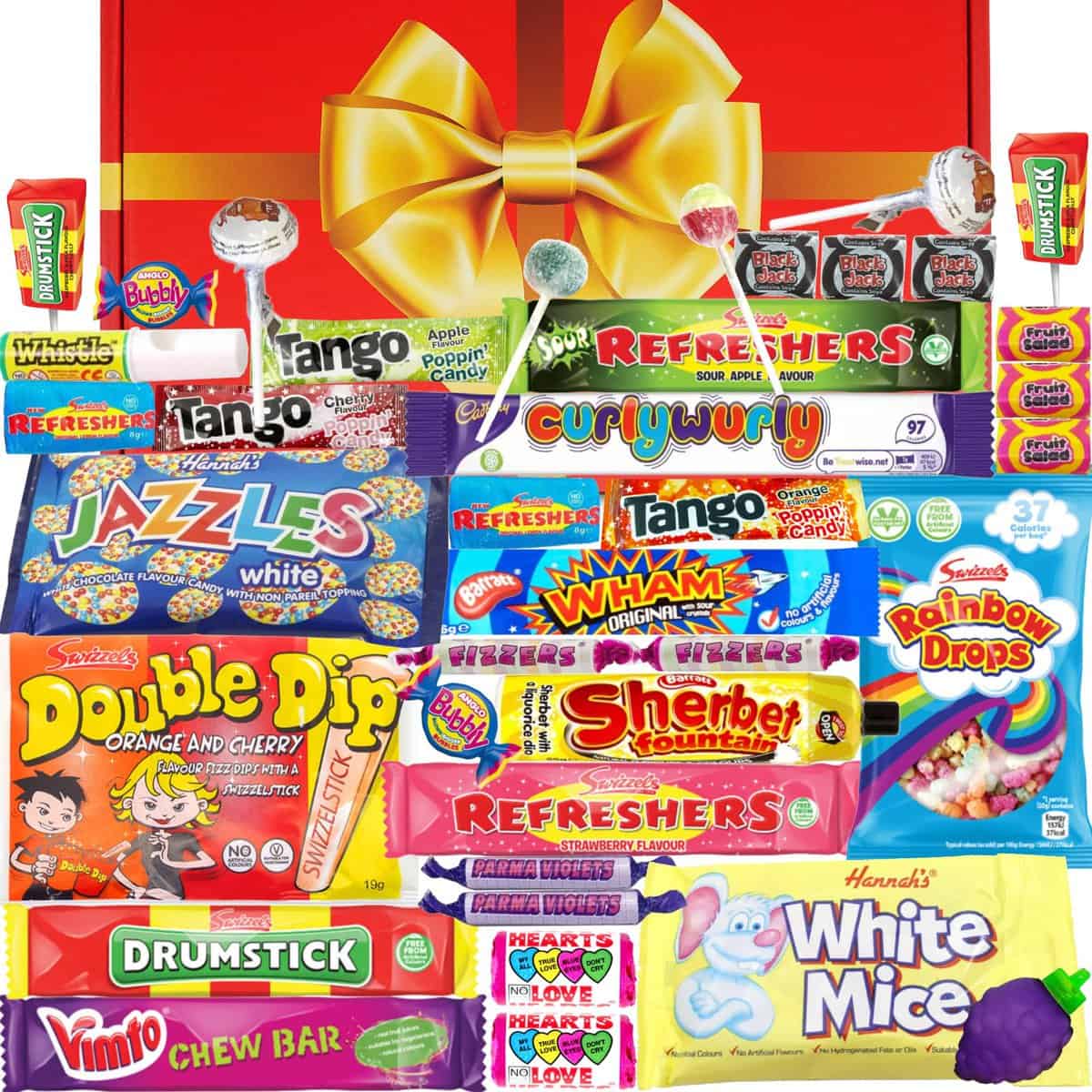 Bumper Retro Sweets Gift Box: Gorgeous Old Fashioned Pick & Mix Sweet Hamper Selection Stocking Filler Gifts For Men, Women & Kids At Birthdays and Christmas