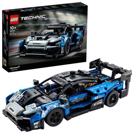 LEGO 42123 Technic McLaren Senna GTR Racing Model Kit, Ideal Gift for Children, Car Building Toy.